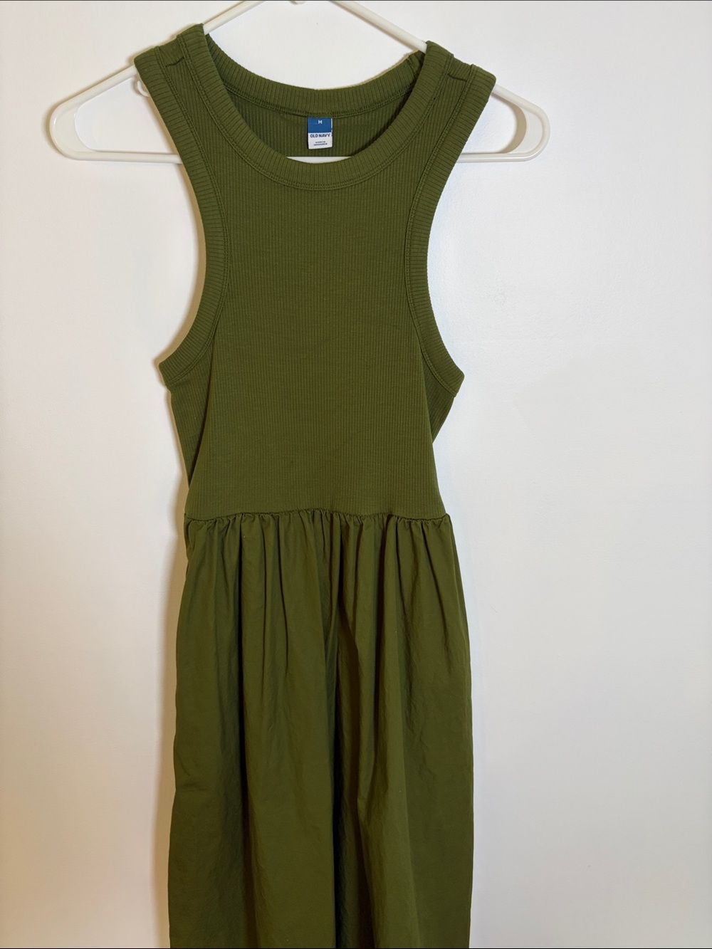 Old Navy Olive Green Ribbed Tank Sundress for Girls